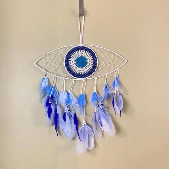 Evil Eye Feather Dream Catcher - Picture 6 of 10